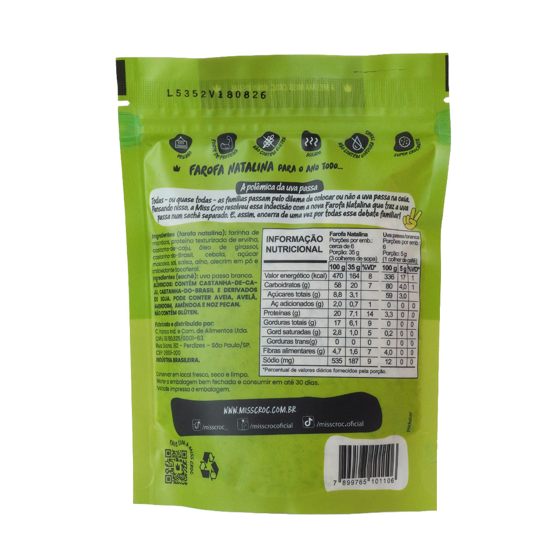 FAROFA NATALINA PARA O ANO TODO - POUCH 200g