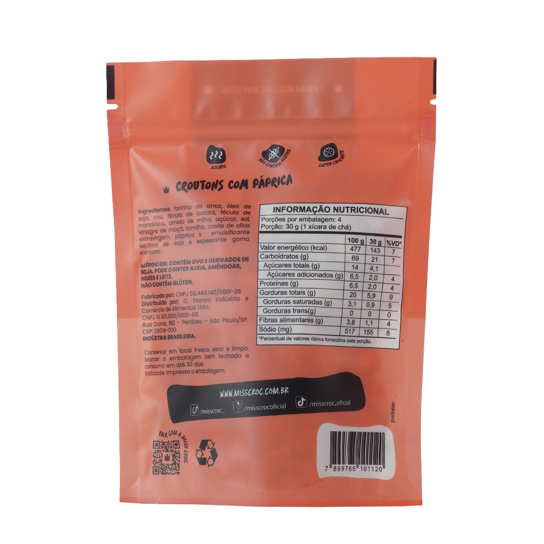 Croutons com páprica