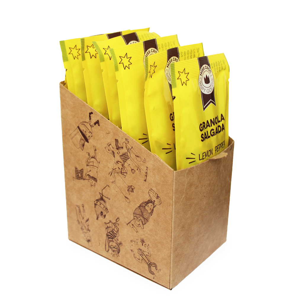 GRANOLA SALGADA LEMON PEPPER - KIT SACHÊS