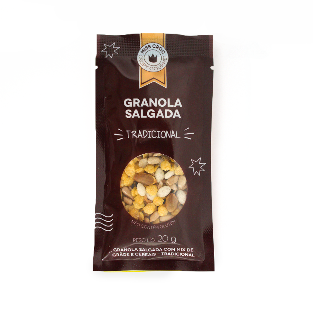 GRANOLA SALGADA SABOR TRADICIONAL - KIT SACHÊS