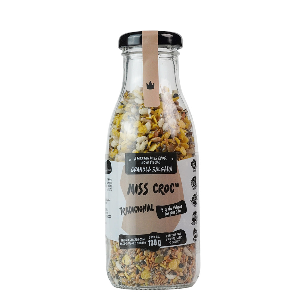 GRANOLA SALGADA TRADICIONAL -  GARRAFA 130G