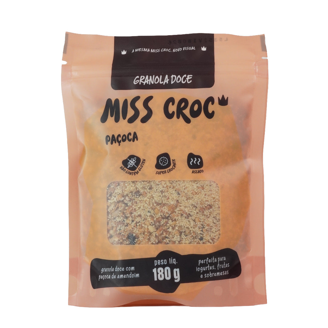 GRANOLA DOCE PAÇOCA - POUCH 180G - Miss Croc & Bee2Be