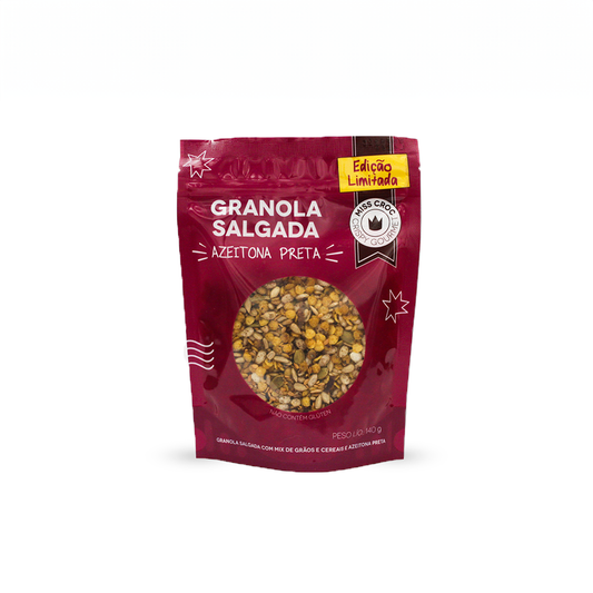 GRANOLA SALGADA SABOR AZEITONA - POUCH 140G