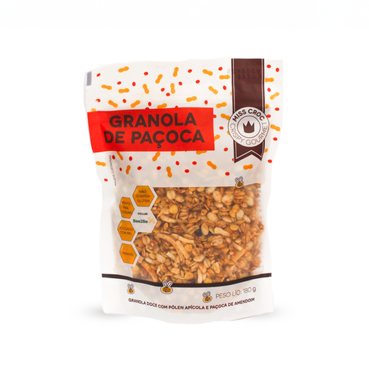 GRANOLA DOCE SABOR PAÇOCA - POUCH 180G - Miss Croc & Bee2Be