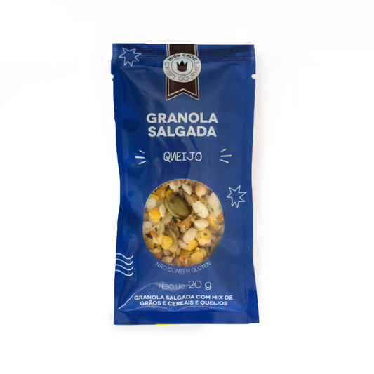 GRANOLA SALGADA SABOR QUEIJO - KIT SACHÊS